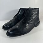 Bally Mid Top Pebble Leather Chukka Boots - Men's Size 10 - Black Oxford Dress
