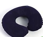 Inflatable U-Shaped Travel Neck Pillow for Airplane Train Car.
