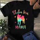 Shiba Inu Mama Colorful Shiba Inu Gifts Dog Mom T-Shirt - Shiba T Shirt, Love Sh