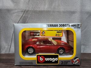 New Bburago 1:24 Ferrari 308GTB Rally Metal Plastic Model #0148