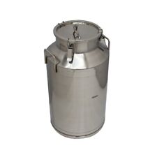 15.8Gallon Stainless Steel Milk Pail Farm Water Milk Wine Bucket Lid Storage New