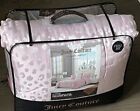 JUICY COUTURE  The Rose Collection Pink Jacquard 5pc Full/Queen Comforter SET