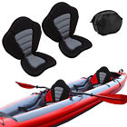 2 Pack Kayak Seat Adjustable Sit On Top Canoe Back Support Cushion Safety Black