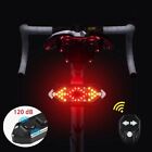 US Smart Bike Tail Light with Turn Signals and Alarm Horn USB Rechargeable