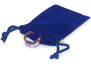 100 ROYAL 2x2 Jewelry Pouches Velour Velvet Gift Bags