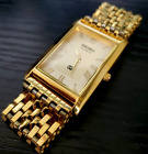 🔥NEW OLD STOCK - RARE - Vintage Seiko Slim Tank Quartz Men's Gold Watch