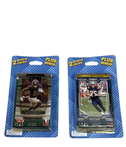 Fairfield Football Jumbo Box Trading Cards 2003  Game Worn Jersey Cards Lot Of 2