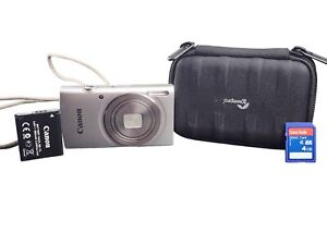 New ListingCanon PowerShot ELPH 180 20MP Digital Camera Silver W/Battery,SD & Bag