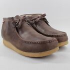 Clarks Mens Size 13 Brown Genuine Leather Wallabees Comfort Casual Shoes