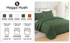 Hygge Hush Embossed Coverlet Reversible Bedspread Twin Queen Size Bed Quilt Set