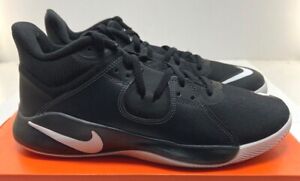 Nike FLY BY MID Men's Black / White Basketball Shoes CD0189-001 New Free Ship