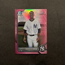 2022 Bowman Chrome Roderick Arias 1st Pink Refractor /199 #BCP-153 Yankees