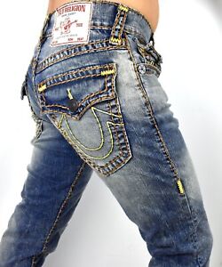 True Religion Rocco Medium Wash Relaxed Slim Super T Jeans - 106896