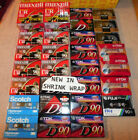 Scotch Maxell TDK D90 UR90 Blank Audio Cassettes Lot of 43 Tapes Cassette