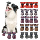 4pcs Winter Pet Dog Shoes Anti-slip Snow Pet Boots Paw Protector Warm Reflective
