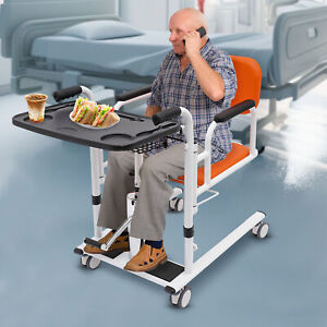 Elderly Patient Lift Wheelchair Hydraulic Patient Lift Aid Transfer Shower Chair