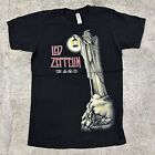 Vintage Led Zeppelin Band Tee Faded Black T Shirt Size Small Rock Tour 00s Rare