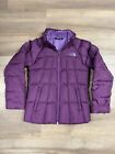 The North Face Purple Girl's 550 Down Puffer Jacket Size M 10-12 Full Zip