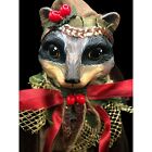 Katherines Collection Wayne Kleski Woodland Jester Raccoon Christmas Doll