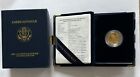 2022-W $10  1/4 oz Gold American Eagle Proof  in OGP with COA.