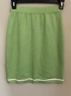 St. John Collection VTG Green Santana Knit Straight Pencil Skirt Women's 6