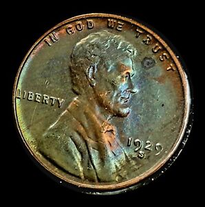 MONSTER TONED   - 1929-S Lincoln Wheat Cent GORGEOUS!!