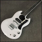 Custom White SG Electric Guitar P90 Pickup Mahogany Body 6 String Special Bridge