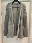 handmade in Greece - Ladies long cardigan with Mohair- one size