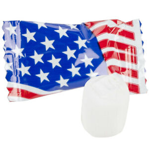 American Flag Buttermints Individually Wrapped 100 Per Bag