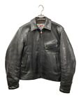 Aero Leather Steerhide Leather Biker Jacket Size 36 Black from JPN Vintage