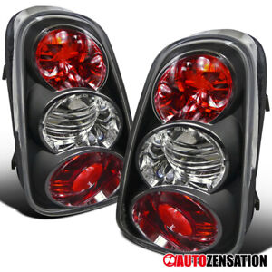 Black Fit 2002-2004 Mini Cooper Rear Tail Lights Brake Lamps Left+Right 02-04 (For: More than one vehicle)