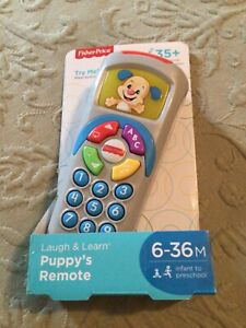 NEW Fisher Price Laugh & Learn Puppy's Remote TV Control with Music 6-36m