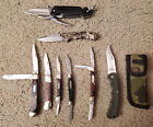 Lot of 8 Buck Folding Knives / Multi Tool
