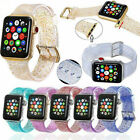 Bling Silicone Glitter Women Watch Band For Apple Watch Series 8 7 6 5 4 3 2 SE