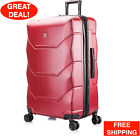 Lightweight 30 Inch Suitcase Hardside Luggage Spinner Wheels PC/ABS Travel Red
