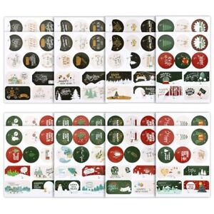 16 Sheets 160pcs Happy New Year Stickers 2024, 80 Designs Cute New Year Label...