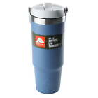30 oz Insulated Stainless Steel Tumbler with Swivel Handle - Indigo Blue