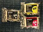 Genuine Epson 69 ink 5 Cartridges ink factory-sealed plastic bag, no retail box.