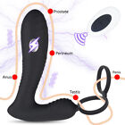 Powerful Shock Prostate Massager Dual Motor Male Waterproof Remote Vibrators