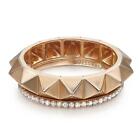 Messika 0.29Cttw Spiky Gatsby Diamond Band Ring 18K Rose Gold Size 53 US 6.5