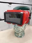 Vintage Jackson Gas Welding Goggles Red Color With Glass Replaced Steam Punk