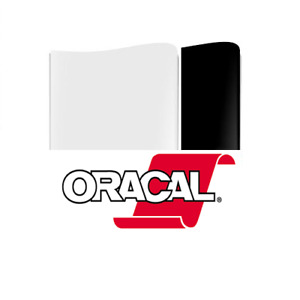 Oracal 651 Permanent Self Adhesive Black/White Craft Vinyl 12