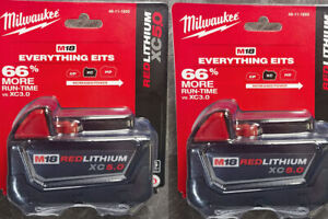Milwaukee  18V 48-11-1850 5.0 AH Batteries M18 XC18 48-11-1850 Battery 2-Packs