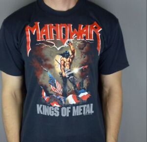 Vintage Manowar Kings Of Metal 1989 Shirt Double Sides S-5Xl