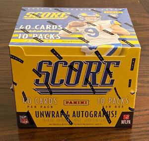 2022 Panini Score NFL Football Trading Cards Hobby Box (400 Cards / 4 Autos) 🔥