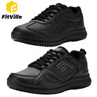 FitVille Men Slip Resistant Work Chef Shoes Walking Casual Sneakers Lightweight