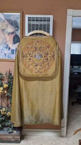 Antique Cloth of Gold Cope with Goldwork Embroidery