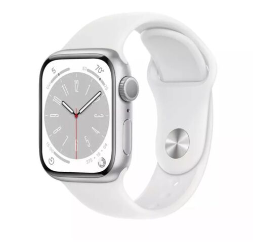 Apple Watch Series 8 41mm GPS WIFI Only Silver Aluminum Case - Good