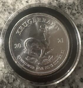 Better Date 2021 South Africa 1 Krugerrand 1 Oz. Silver World Coin- Silver *490
