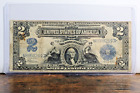 FR. 258 1899 $2 TWO DOLLARS “MINI PORTHOLE” SILVER CERTIFICATE CURRENCY NOTE